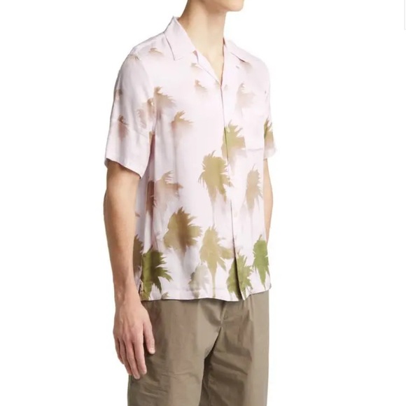 All Saints Pastel Pink Button Up Shirt - Picture 3 of 9